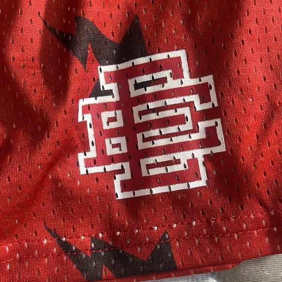 Eric Emmanuel red bape shorts - Picture 2 of 3